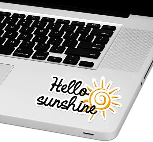 Hello Sunshine laptop trackpad adesivo de 2,5 alto x 4 de largura