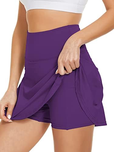 Saias de tênis de estrela do século com bolsos para mulheres plissadas shorts altos esportes mini uma linha de golfe atlético Saias
