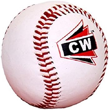 C&W Cricket World Pack de 6 adultos/jovens beisebol para brincar de liga, prática, competições, presentes, lembranças, artes e
