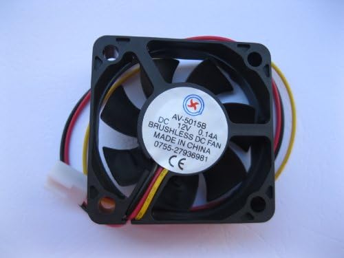 1 PCS DC Ventilador 12V 5015b 3 pino 50x50x15mm Moldura de bola de esburra DC REFRIGENTE FAM