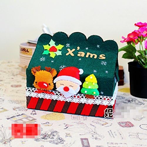 Chengyida Diy Senti Feliz Natal Stlye Kit de caixa de caixa de tecido Stlye, Kit de apliques de feltro inacessível.