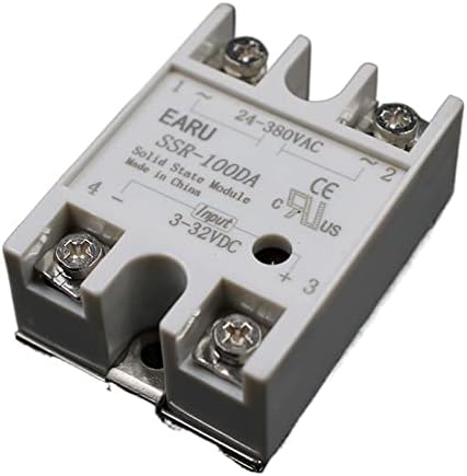 PIKIS DC 3-32V Input CA 24-480V Saída SSR 100A Relé de estado sólido SSR-100DA SSR-100 DA Transformador de tensão do controlador