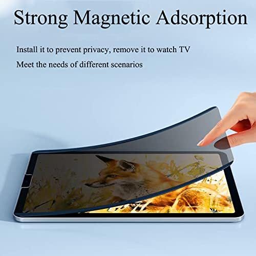 Protetor de tela de privacidade projetado para iPad Air 5th Generation/iPad Pro 11 polegadas/iPad Air 4th Generation, Magnetic destacável/reutilizável