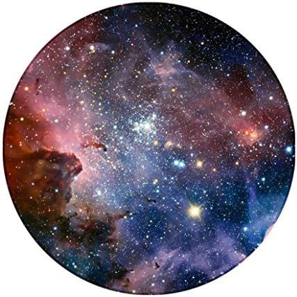 Ranco redondo de Goodbath Galaxy, Space Nebula estrelado Universo Externo Starry Non Slip Area Tapete lavável sala de