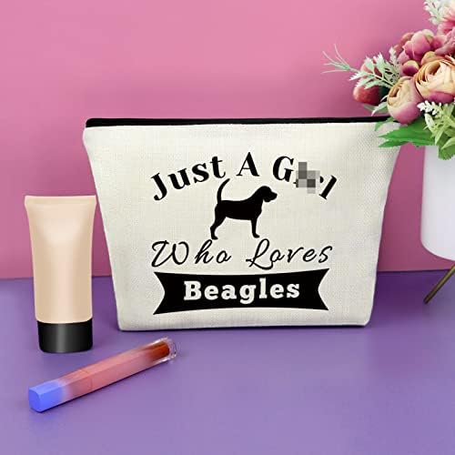 Sazuwu Beagle Gifts Beagle Lover Gift Makeup Gift Birthday Birthday para Beagle Lover Pet Amante Presentes Para Amigo Bolsa Cosmética Presentes de Ação de Graças para mulheres Presentes de Natal Para sua bolsa de viagem cosmética