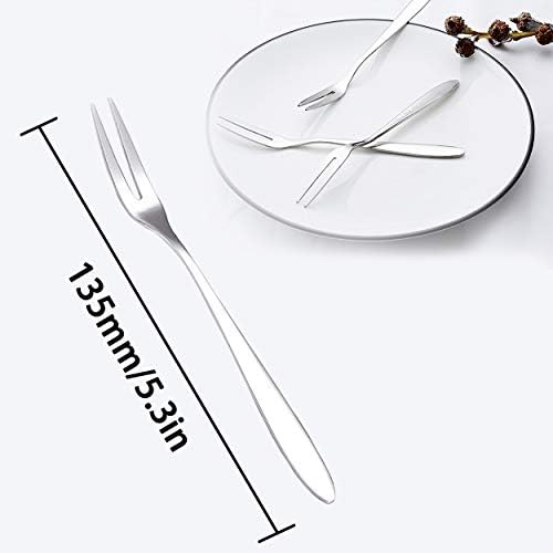 6pcs Professional Escargot Forks, Mini Forks para Oyster e Mariscos, aperitivos degustando garfos, Forks de Frutas de