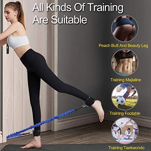 Kikigoal Booty Resistance Band Glute Kickbacks Cable para pernas, glúteos, abdominais, exercícios de quadril e bandas de treinamento