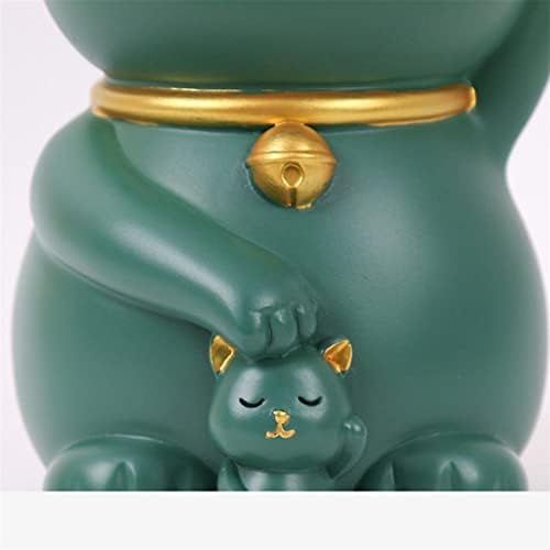 MMllzel Lucky Cat Storage Ornamento de mesa de mesa adorável Fortuável gato bandeja de estátua decoração de estátua criativa bandeja de resina vívida