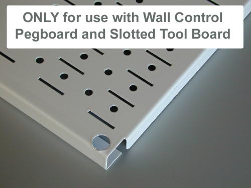 Controle de parede Slotted Board Board Kit Pegboard e Slotted Board Slotted - Branco