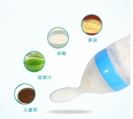 Botella de Alimentación Exprimible de Silicona para Entrenamiento de Bebes Recien Nacidos