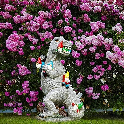 Estátua do jardim de dinossauros, brinquedos de dinossauros para crianças, decoração de jardim, decoração de arte, estátua