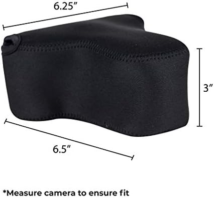 Ukes DSLR SLR acolchoado capa de neoprene com interior ultra macio, costuras reforçadas, bolso acessório e pano de lente