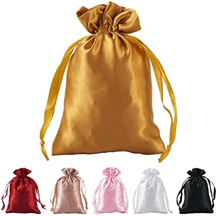 Beadthoven 30pcs 4 ”x6” sacos de presente de cetim sacos de empate de luxo bolsas de presente de seda macia bolsas