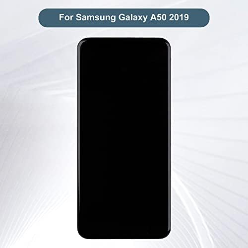 Nova tela Super OLED Compatível com o Samsung Galaxy A50 A505F/DS A505F A505FD A505A 6.4 LCD Touch Scret Seaty Conjunto com quadro