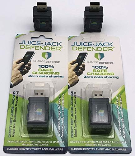 1 Green 4th Gen USB Data Bloqueador, Juice-Jack Defender Protect contra suco, gadget de segurança móvel comprado pela Casa Branca para proteger seus funcionários e redes