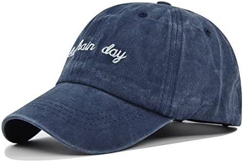 Hcstyop Bad Hair Day Bordery Ball Cap boné de beisebol Lavado chapéu de sol para unissex