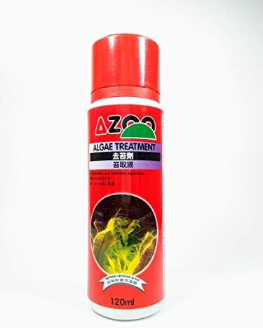 Tratamento de algas AZOO 120 ml para aquários de água doce e de água salgada diminuem as algas adesivas
