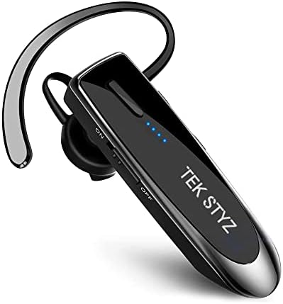 Tek Styz Headset Compatível com OnePlus RT em Ear Bluetooth 5.0 Wireless Wirepiece, Ipx3 impermeável, microfones duplos,