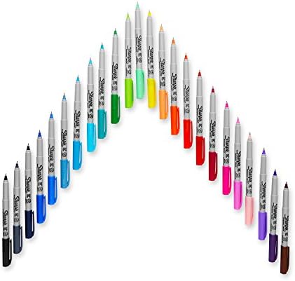 Sharpie Color Burst Marcadores permanentes, Ultra Fine Point, cores variadas, 24 contagem