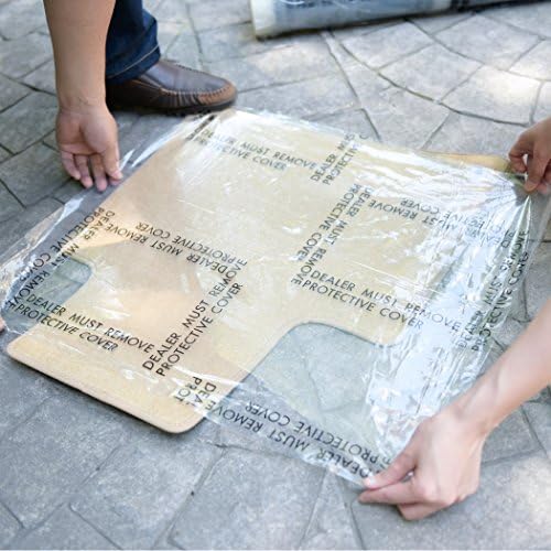 Carcarez Clear adesivo Carpet Protector Film Roll, folhas de protetor de piso descartáveis ​​de piso de carro, 24 x 600 '