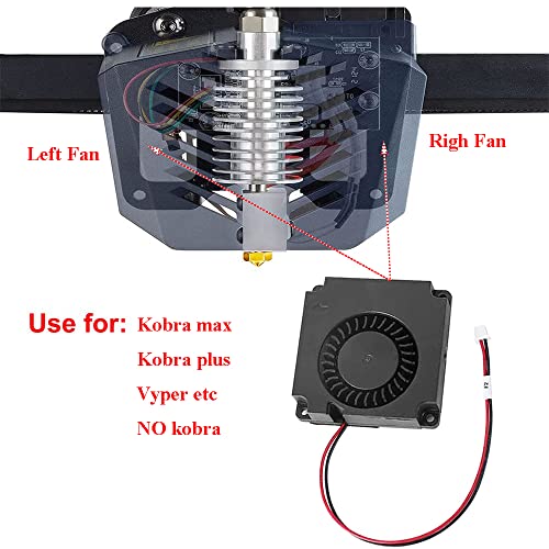 HZDADEVE 24V 4010 Ventilador do ventilador para Anycub Vyper Kobra Max/Plus 3D Impressoras Extrusora Bico de extrusão