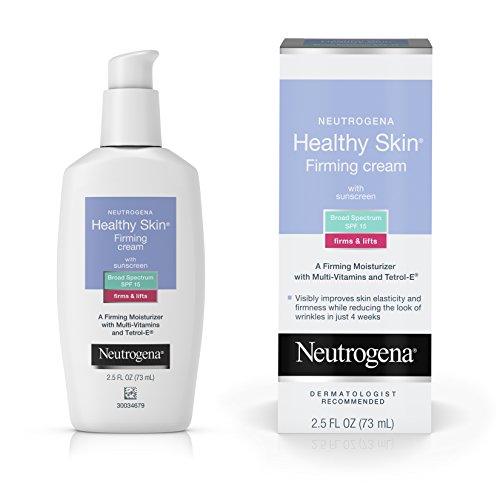 Neutrogena Skin Healthy Glicerina e chá verde Firming Creme de rosto Hidratante e creme de pescoço com SPF 15 Proteção solar - creme