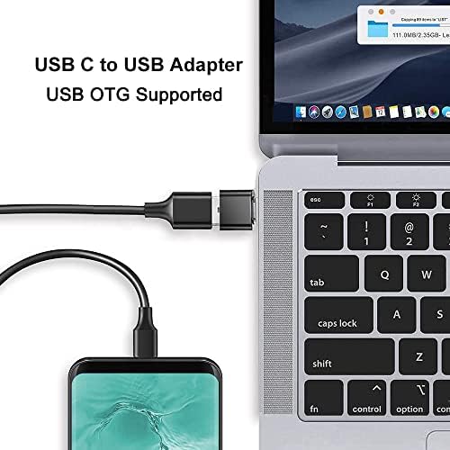MEPSIES USB C Adaptador USB, adaptador USB C OTG, conversor tipo C para USB-A, compatível com MacBook, telefones tipo C, tablets e muito mais, preto e prata