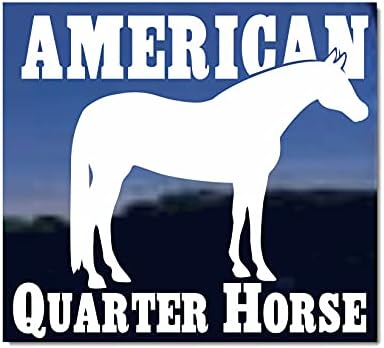 American Quarter Horse Nickerstickers® Vinil Janela Automotor Auto Decal