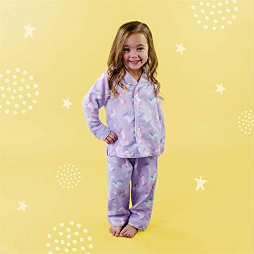 Wildkin Cotton 4 PC Cama de criança em um pacote de bolsa com pijama conjunto de tamanho 6