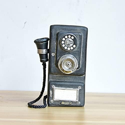 Myaou estilo europeu Vintage decoração de telefone preta de telefone retro decoração de mesa de mesa de estar em casa