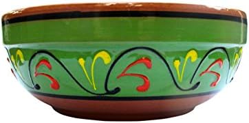 Cactus Canyon Ceramics Spanish Terracotta Sirving Proving Prato, Verde