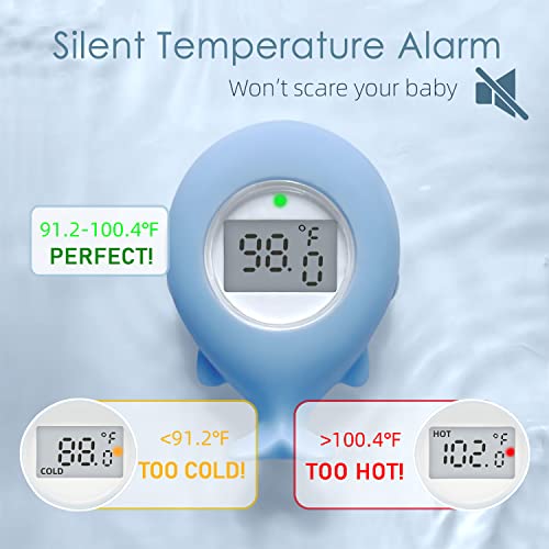 Termômetro de banheira de bebê para bebês, termômetro de sala de temperatura da água da banheira, brinquedos de banho