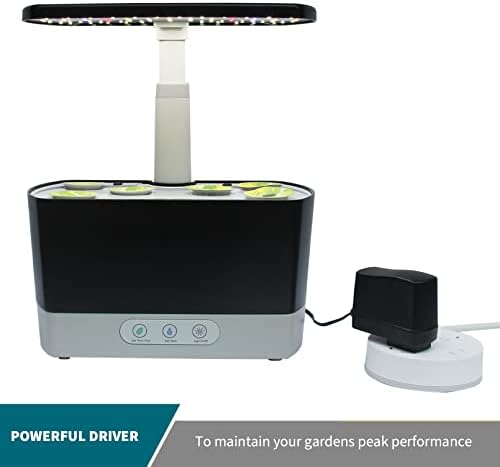 Adaptador de energia para AeroGarden Harvest Elite 360 ​​Slime Series Todos os modos, saída do plugue do cabo de alimentação AC 12V 2.5A Parte# 6WWPC01