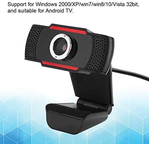 Câmera de PC USB, 0,3mp 30fps 640 x 480 HD Câmera CMOS Manual FOCU 30 ° para cima e para baixo rotativável USB2.0