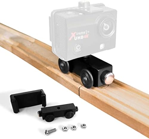 Câmera personalizada de madeira - Faça fotos de rastreamento com acessório de montagem em câmera de ação - compatível com o herói