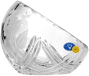 ELEGANTE E MODERNO RUSSIAN CUT Crystal Decorative Glassware para decoração de casa - Ashtray, Rose