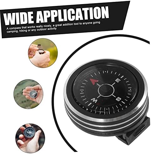 Besportble Compass Watch Strap Aluminium Alloy Outdoor 2pcs