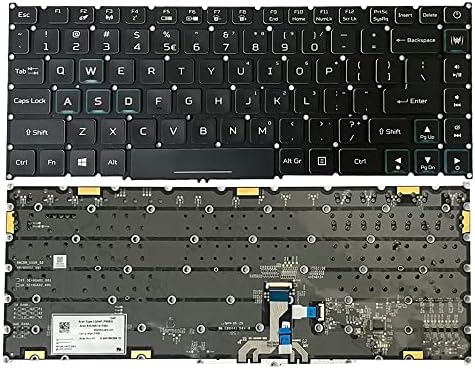 Laptops Gintai RGB Teclado Larda de retroilumação dos EUA para Acer Predator Triton 500 PT515-52 PT515-52-709G PT515-52-73L3