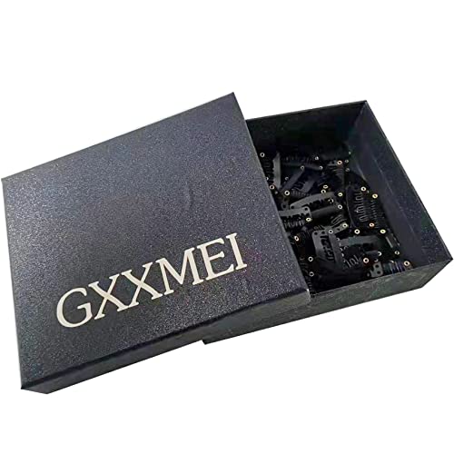GXXMEI 100pcs U Forma METAILIC CLIPS SNAP INS para Extensão do cabelo