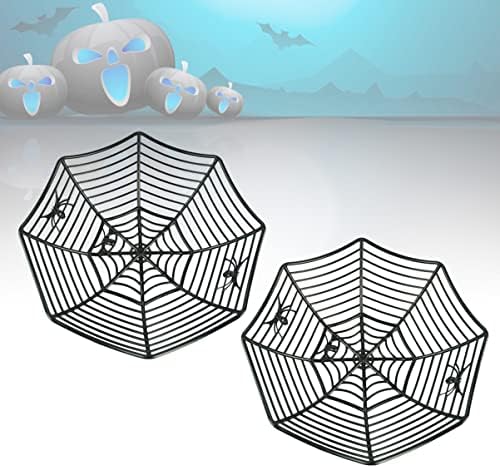 Abóboras de decoração de abaodam pumkin decoração de 6 pcs aranha aranha aranha tigelas de doces da web truque ou tratamento