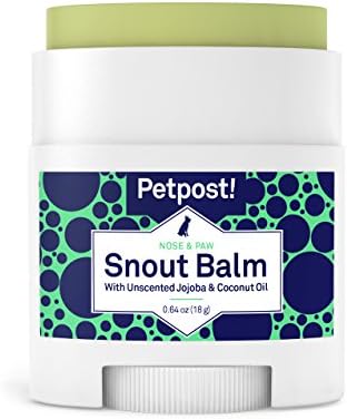 PetPost | Balm de focinho para cães - Nutrineding Snout Soother Balm cura nariz de cachorro seco com ingredientes hidratantes - óleo de coco orgânico, óleo de jojoba e manteiga de karité