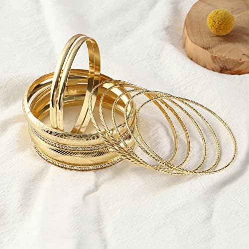 Pulseiras de pulseira de ouro de muyouaum para mulheres pulseiras de ouro indiano jóias bacelets branquetas de discoteca para meninas para meninas para meninas adolescentes （A1233）
