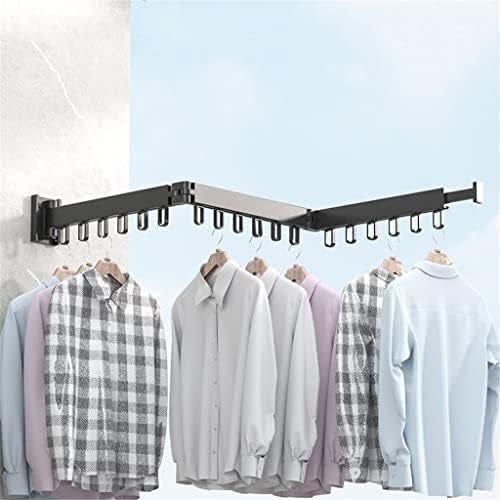 Roupa dobrável Gretd Caixa de parede Montar pano de secagem rack de rack de economia de roupas de alumínio casa casa de