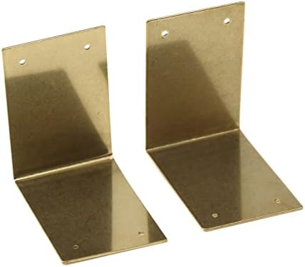 FAOTUP 2PCS Brass Gold Angle Canto do ângulo Protetor, ângulo reto Decorativa CAIN Protetor Caixa de borda Bracket, 2,28 × 2,28 × 1,57