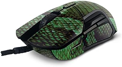 Mightyskins Skin Compatível com SteelSes Rival 5 Mouse de jogos - Serpente Verde | Tampa protetora, durável e exclusiva do encomendamento de vinil | Fácil de aplicar, remover e alterar estilos | Feito nos Estados Unidos