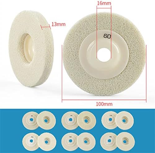 MonkPear 4 PCS Folha de polimento de fibra de esponja para reforma de pedra, almofadas de polimento de fibra de