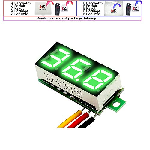 CC 0V-100V 0,28 polegada LED Digital Voltímetro Medidor de tensão Volt Detector Monitor Testador Painel Car 12V 24V Verde azul verde amarelo, DC 0-100V RED