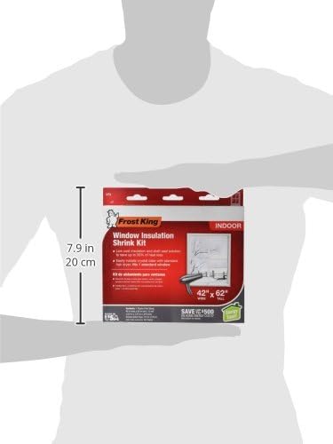 Frost King V73H Kit de Janela de filme Shrink, 1 pacote, claro, transparente