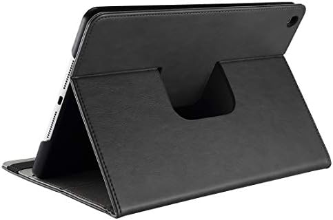 Doupi 360 Smart Flip Tampa para Samsung Galaxy Tab E DeLuxe Leatherette Protective Case 360 ​​graus Protetor de tela rotativa preto preto