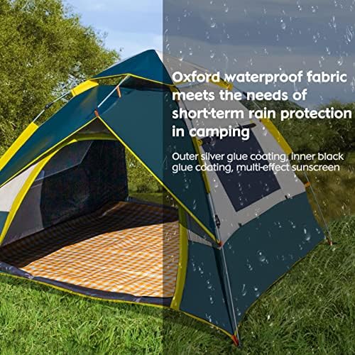 2 tendas para acampar, tendas de acampamento familiar à prova d'água com tapete de piquenique e bolsa de transporte, instantânea